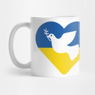 Ukraine peace dove Mug